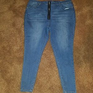 Plus Size 22 High Waist Skinny Jeans